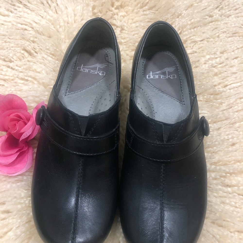 Dansko Black Button Authentic Clogs - image 2